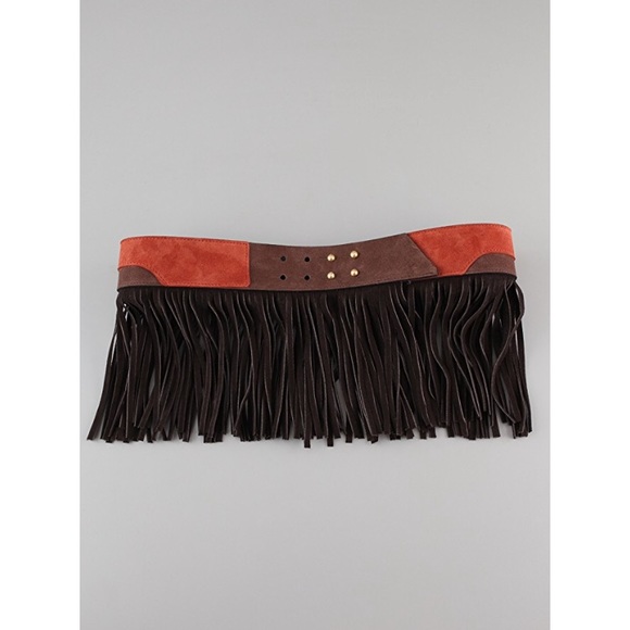 Rag & Bone suede “Sami” fringe belt - Picture 2 of 7